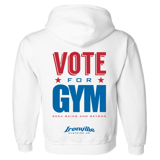 Ironville VOTE FOR GYM Pullover Hoodie Sweatshirt