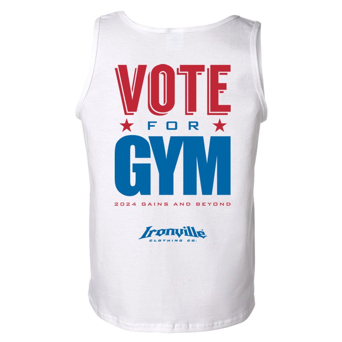 Ironville VOTE FOR GAINS Standard Cut Tank