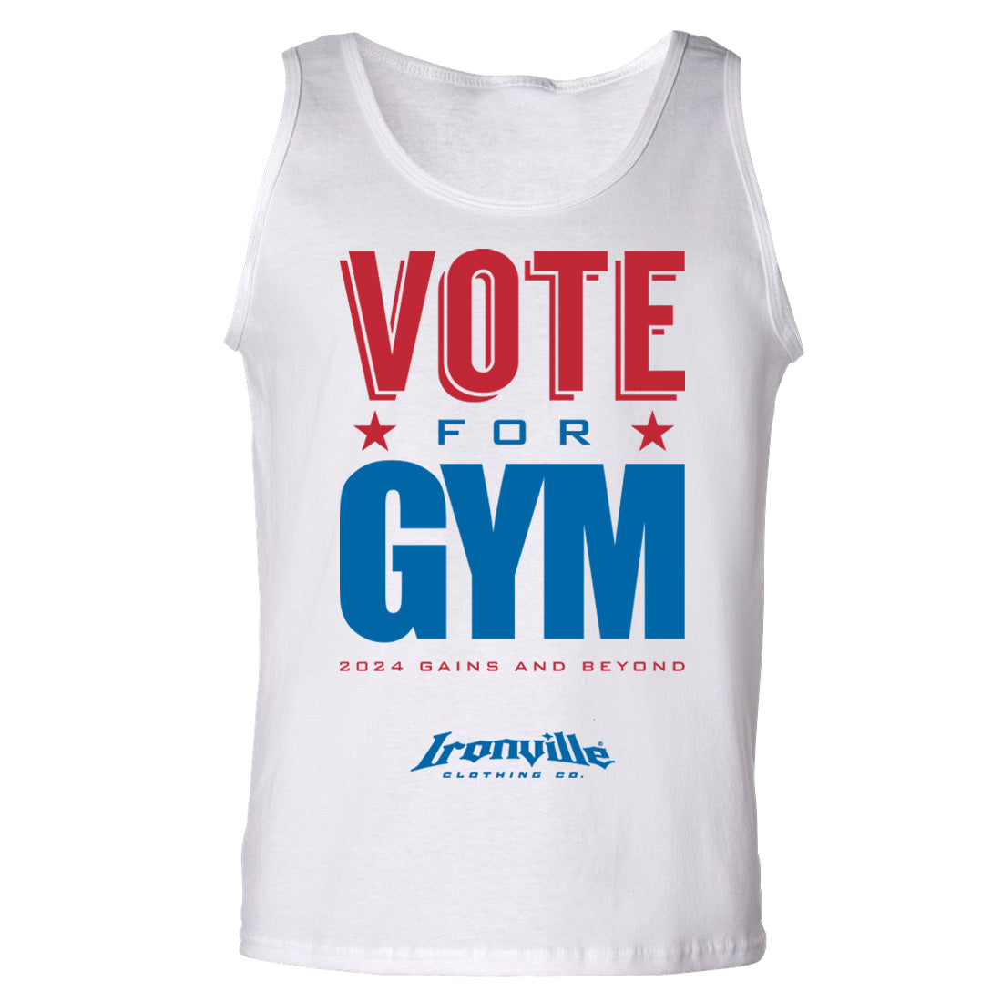 Ironville VOTE FOR GAINS Standard Cut Tank