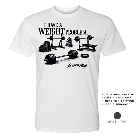 Ironville WEIGHT PROBLEM Soft-Blend Gym T-shirt