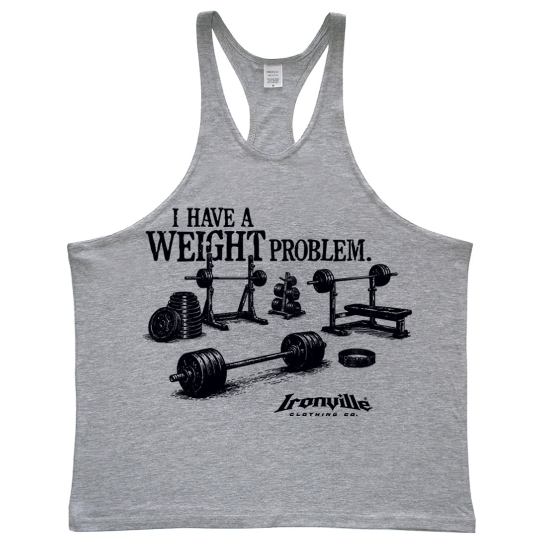 Ironville WEIGHT PROBLEM Stringer Tank Top